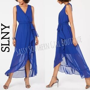 ⭐🆕SL Fashions New York Blue Flowy Midi Dress